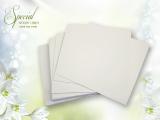 6 inch Square White Blank Cards