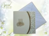 Two Fold Ivory Square card with White Envelope